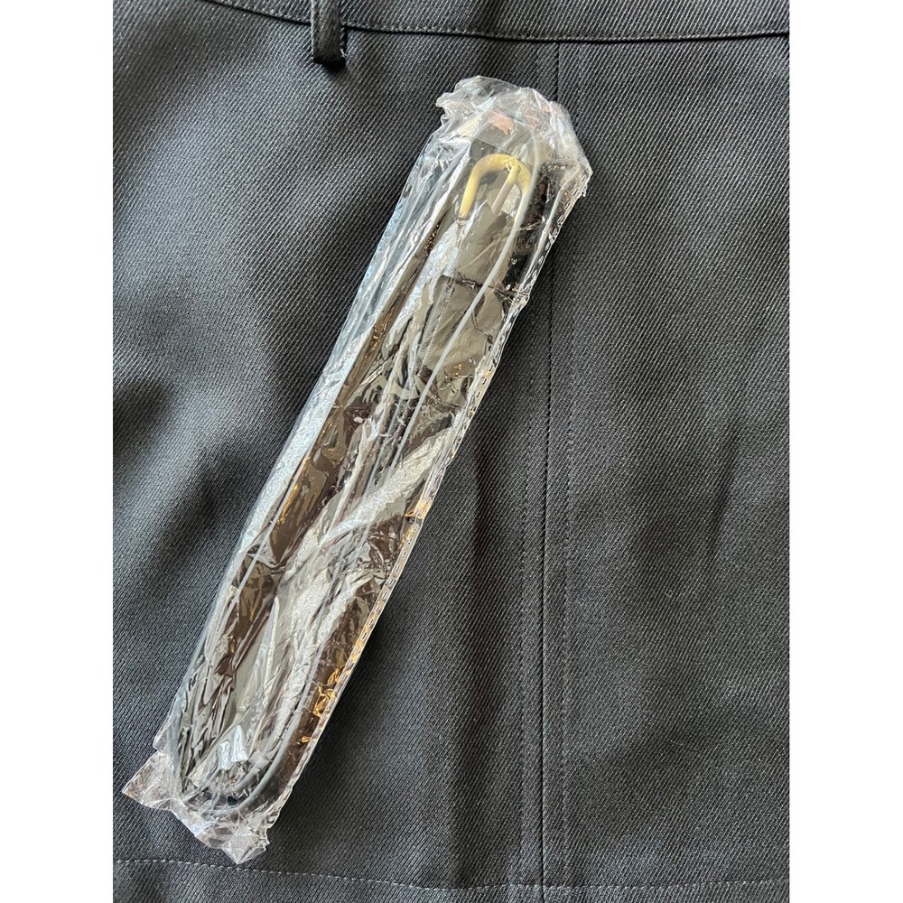 Commense Essential Black‎ Mini Skirt with Belt Office Work A-Line Skater Skirt - Picture 4 of 6